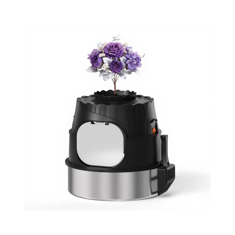MSP-3C-3 Potted Plant-Style Stainless Steel Litter Box