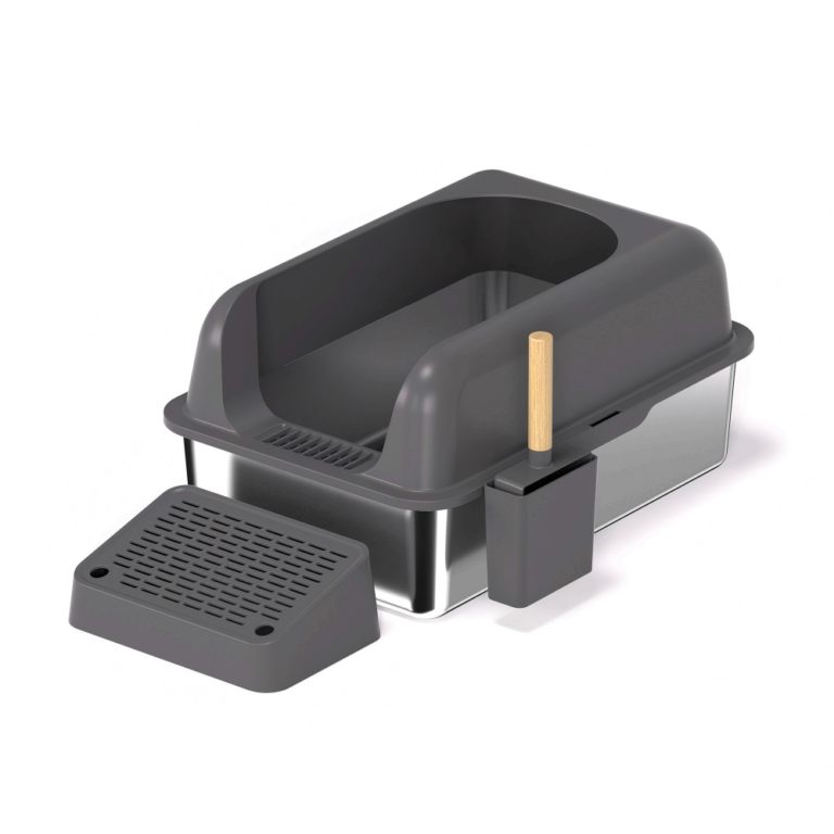 MSP-A Open Top Stainless Steel Cat Litter Box