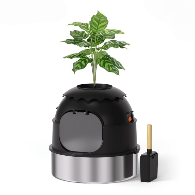 MSP-3C-6 Potted Plant-Style Stainless Steel Litter Box