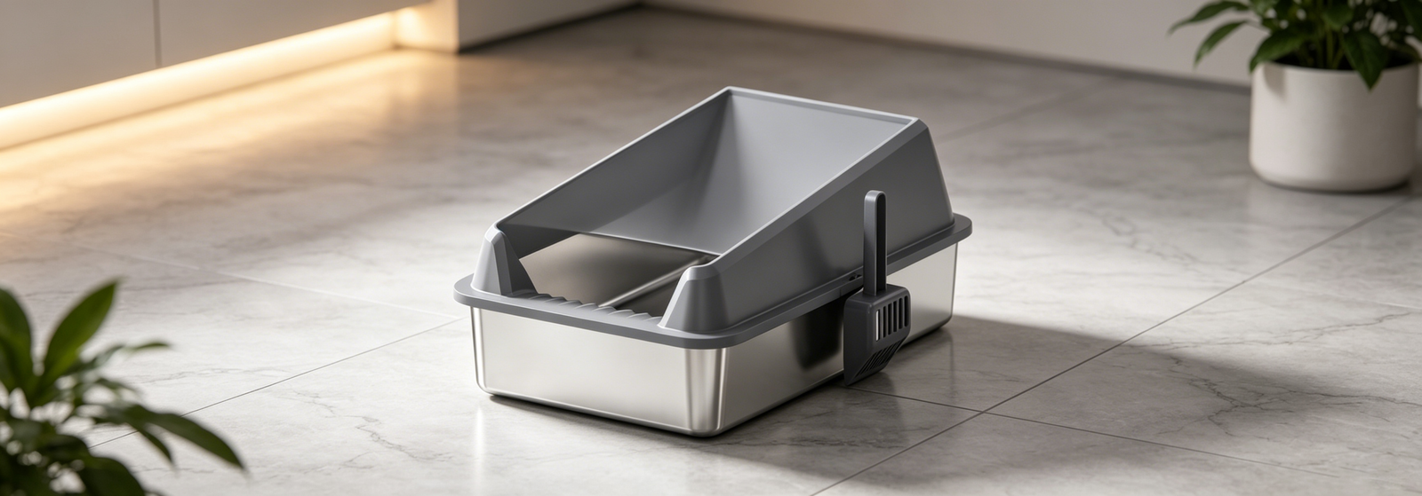 Standard stainless steel cat litter box product line